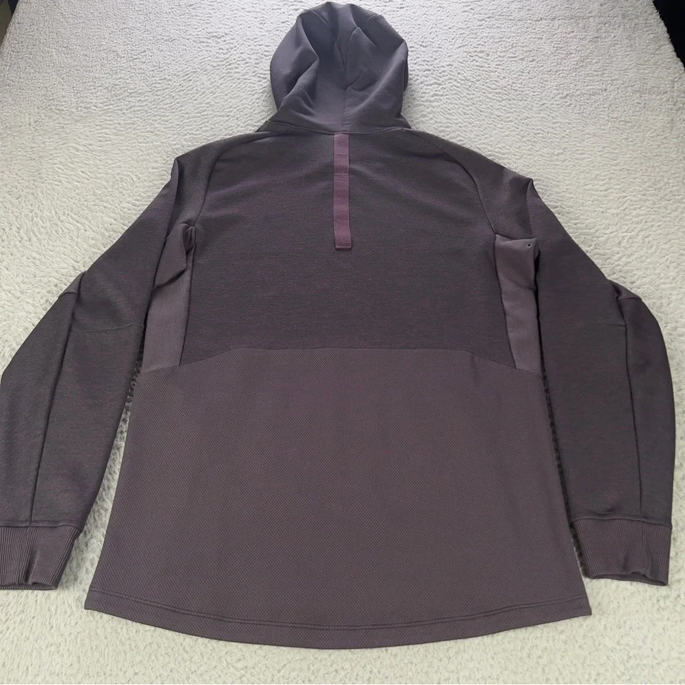 Lululemon Textured Tech Hoodie Mens XS Purple Pullover Active Lightweight Preppy - Picture 2 of 8